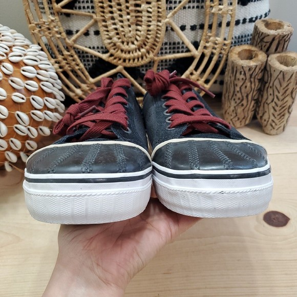 Sorel Sentry Distressed Leather Sneakers Colorblock Gray Black Men's 11.5 EUC - Picture 4 of 15